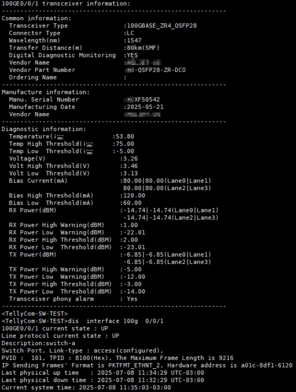 For DWDM 100G DCO QSFP28 ZR Coherent DSP test