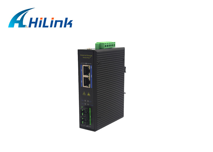 2-port 10/100/1000Base Ethernet+ 1-port 1000Base SC industrial Media Converter Fiber