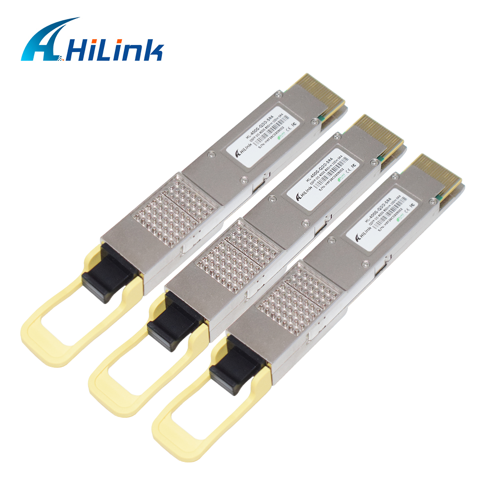 QSFP-DD-400G-SR4 QSFP-DD 400G SR4 PAM4 850nm 100m MTP/MPO-12 OM4 FEC Optical Transceiver Module QSFP-DD-400G-SR4 QSFP-DD 400G SR4 PAM4 850nm 100m MTP/MPO-12 OM4 FEC Optical Transceiver Module